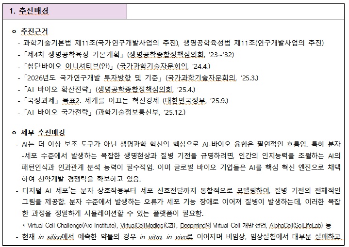 [정부과제제안] 2026 디지털 AI세포 구축사업 신규과제 공모.jpg