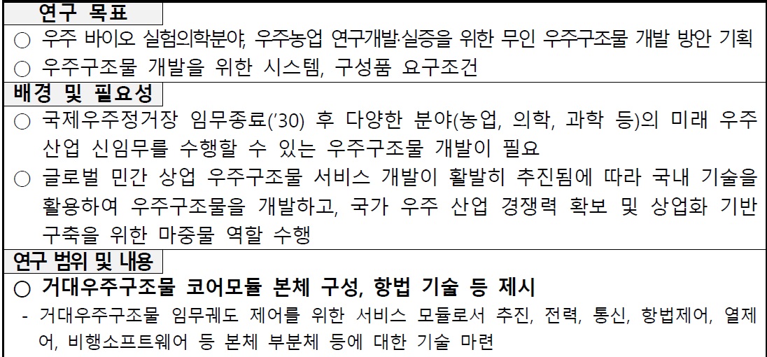 [정부과제제안] 미래 우주산업 신임무를 위한 우주구조물 개발 기획연구.jpg
