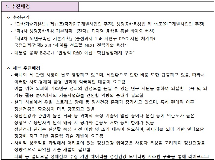 [정부과제제안] 뇌파,멀티모달 생체신호 및 라이프로그 기반 개인 맞춤형 정신건강 관리 기술 개발.jpg