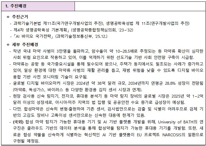 [정부과제제안] 마약류 등 유해 환경요인 극복을 위한 디지털 바이오 융합 솔루션 개발.jpg