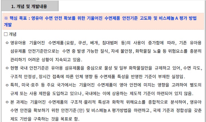 [정부과제제안서] 영유아의 안전한 수면환경 조성을 위한 유아용 섬유제품 중 기울어진 수면제품의 안전기준.jpg